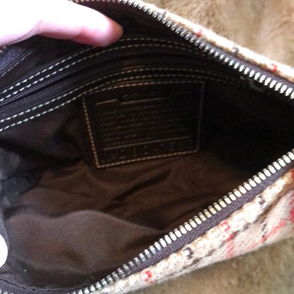 Coach wool plaid mini bag offers welcome - Picture 5 of 6